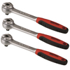 Teng Tools 3 Piece Mixed Drive 72 Teeth Ratchet Set 120072N-KIT1